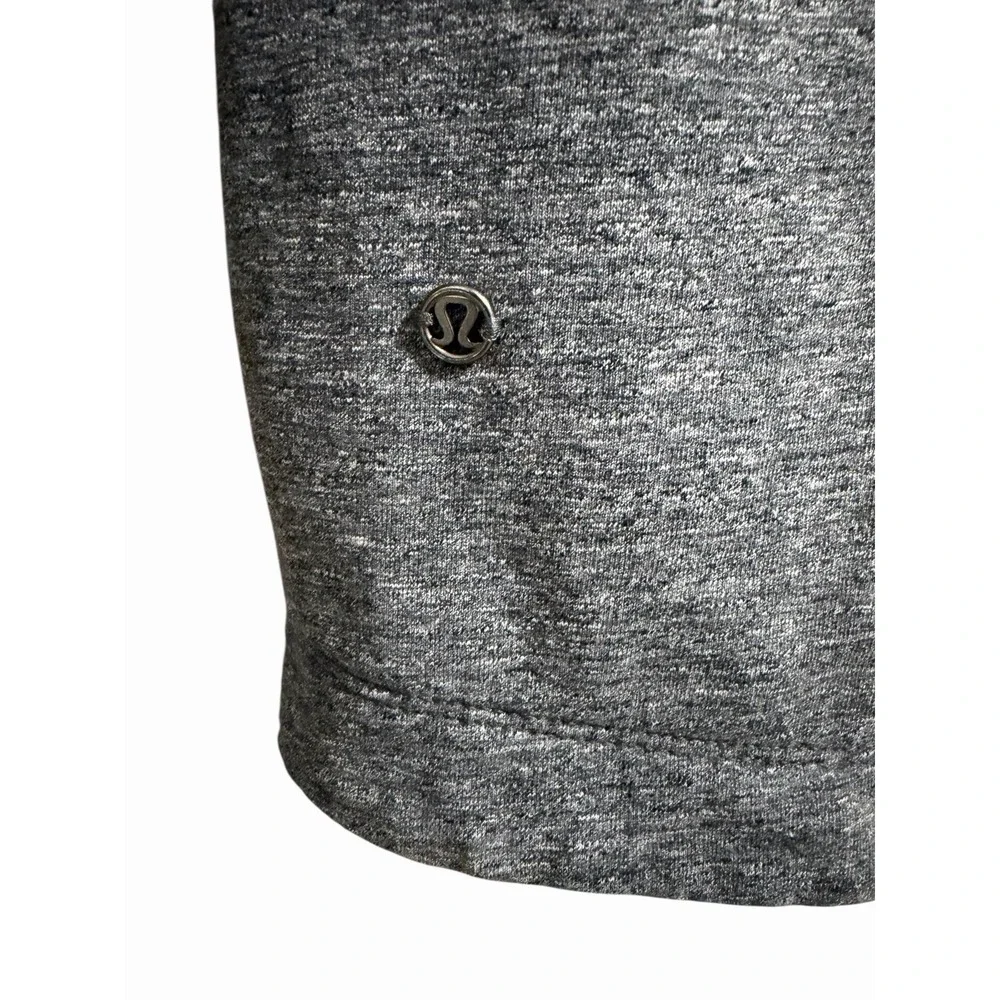 Lululemon That's A Wrap‎ Sweater Jacket Heathered Snow Slub Coal Women's Size 4